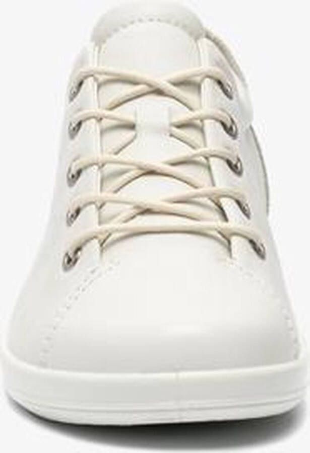 ECCO Soft 2.0 Sneakers Wit Leer Dames