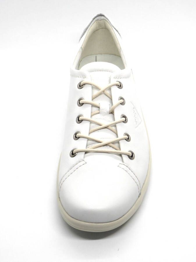 ECCO Soft 2.0 Sneakers Wit Leer Dames