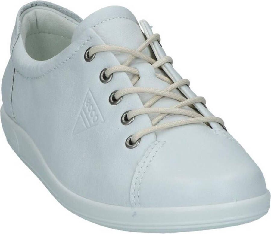 ECCO Soft 2.0 Sneakers Wit Leer Dames