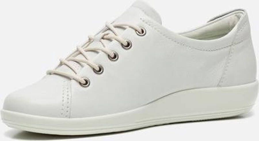 ECCO Soft 2.0 Sneakers Wit Leer Dames