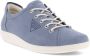 ECCO Soft 2.0 W Veterschoenen blauw Nubuck Dames - Thumbnail 5