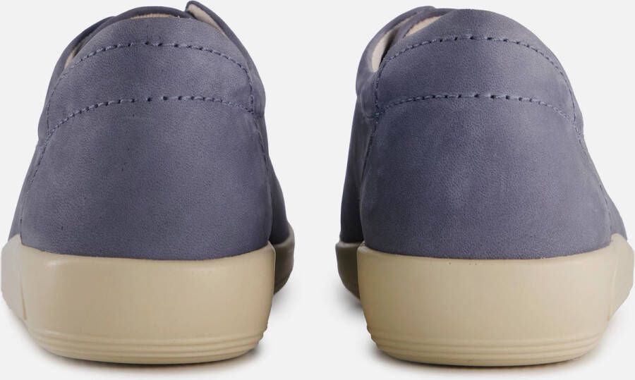 ECCO Soft 2.0 W Veterschoenen blauw Nubuck Dames