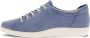 ECCO Soft 2.0 W Veterschoenen blauw Nubuck Dames - Thumbnail 9