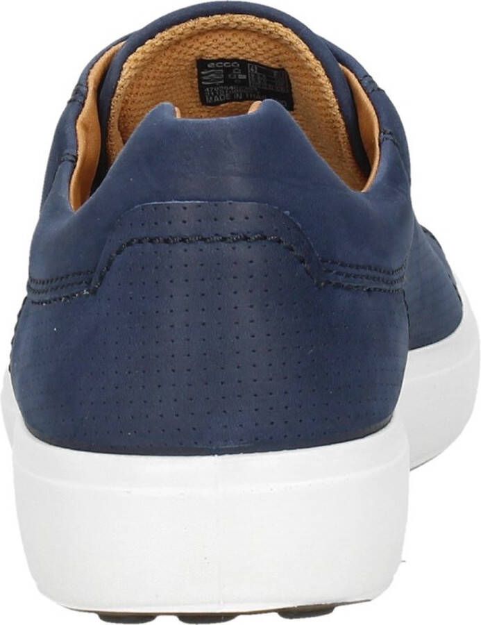 ECCO Soft 7 Sneakers Blauw Nubuck Heren