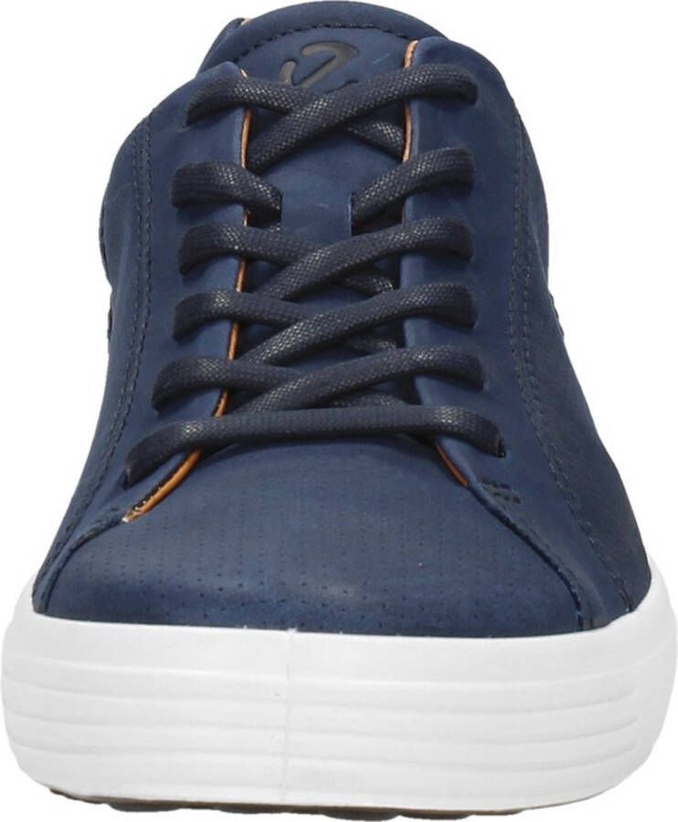 ECCO Soft 7 Sneakers Blauw Nubuck Heren