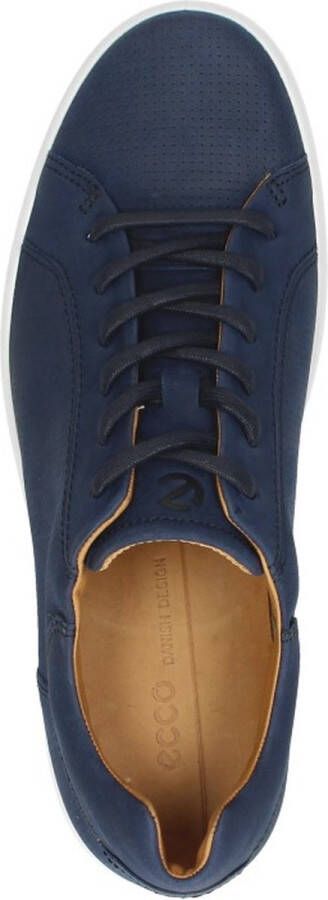 ECCO Soft 7 Sneakers Blauw Nubuck Heren