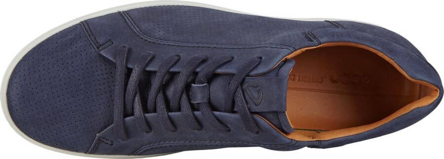 ECCO Soft 7 Sneakers Blauw Nubuck Heren