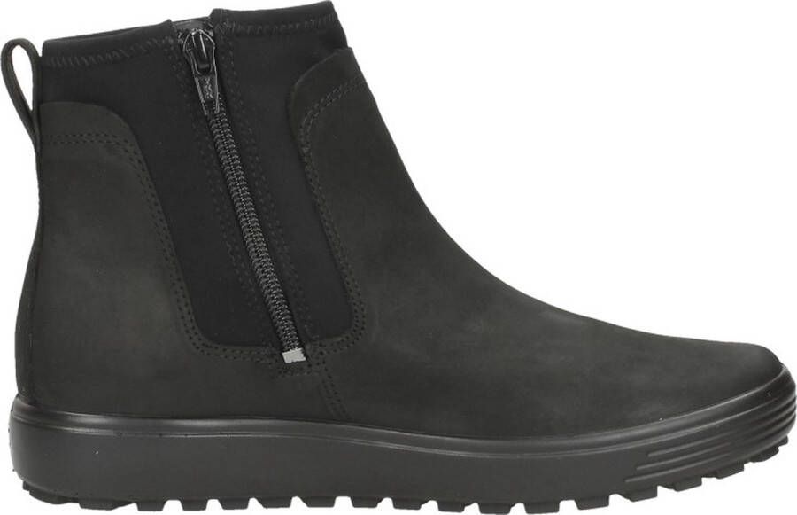 ECCO Soft 7 Tred dames enkellaars Zwart