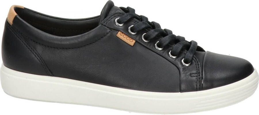 Ecco Sneakers SOFT 7 W met label vrijetijdsschoen lage schoen veterschoen smalle vorm