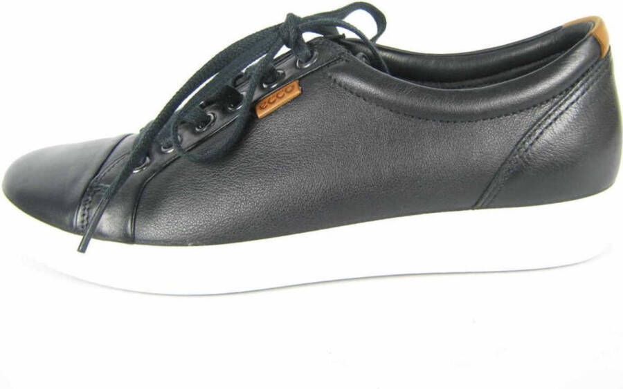 ECCO Soft 7 W Sneakers Zwart Leer Dames