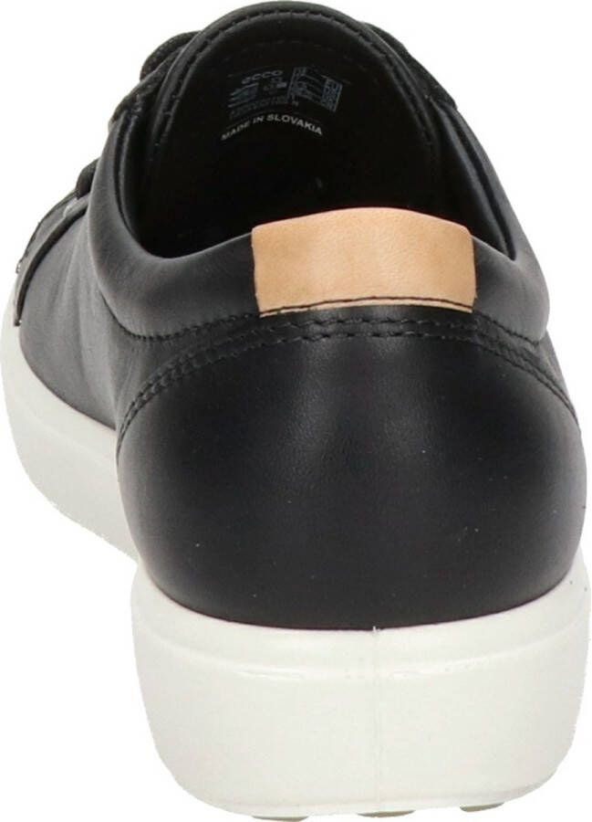 ECCO Soft 7 W Sneakers Zwart Leer Dames