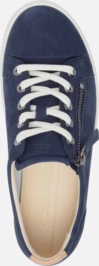 Grens tempo God ECCO Soft 7 W Veterschoenen blauw Textiel Dames - Schoenen.nl