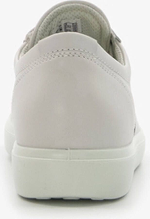 ECCO Soft Classic leren dames veterschoenen wit Uitneembare zool