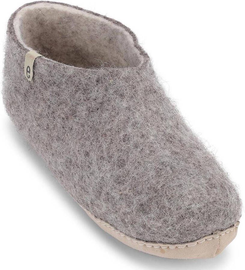 Egos Copenhagen Dames Sloffen Shoe Natural Grey