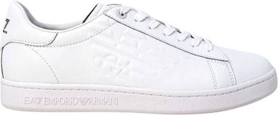 Emporio Armani EA7 Witte sneakers geïnspireerd op sportkleding White Heren