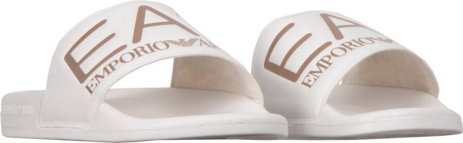 Emporio Ar i EA7 Witte Unisex Slides Xcp001-Xcc22-M632 White