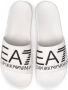 Emporio Ar i EA7 Logo embossed slides Wit - Thumbnail 10