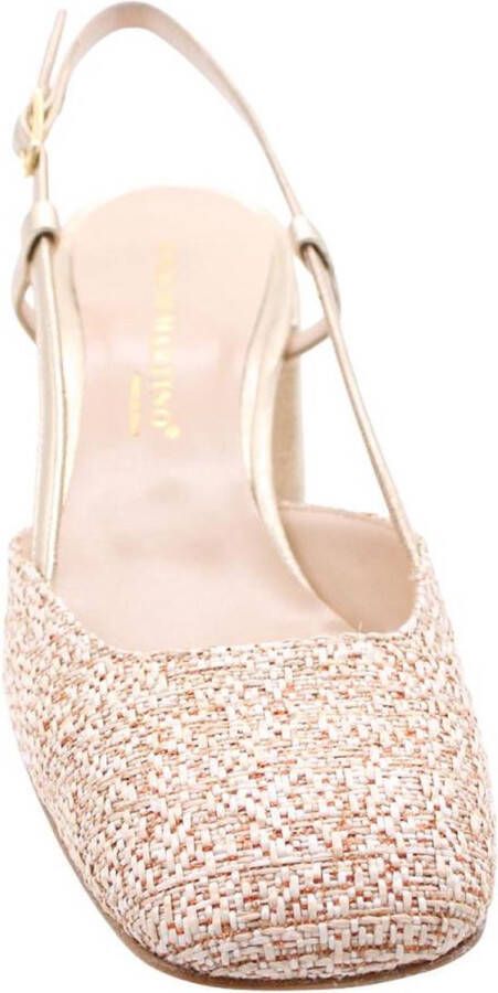 Enzo Di Martino Peep Toe Peep Heel Gold