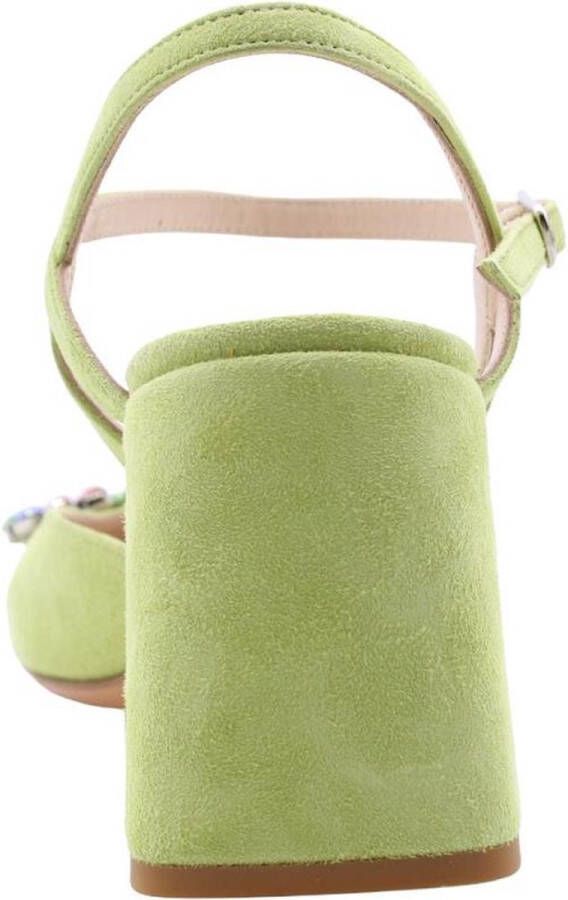 Enzo Di Martino Peep Toe Peep Heel Green