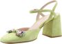 Enzo Di Martino Peep Toe Peep Heel Green Dames - Thumbnail 4