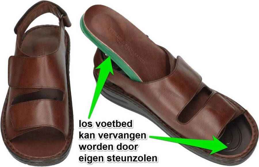 Fbaldassarri -Heren bruin sandalen