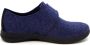 Fidelio Dames Pantoffel 526412-09 Jeansblauw Wijdte H ½ - Thumbnail 2