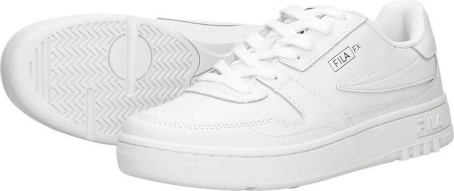 Fila Witte Lage Top Sneaker Leren Rubberen Zool White Heren - Foto 5