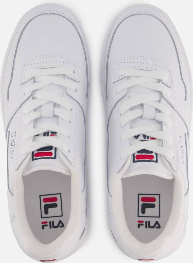 Fila Witte Lage Top Sneaker Leren Rubberen Zool White Heren - Foto 3