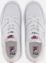 Fila Witte Lage Top Sneaker Leren Rubberen Zool White Heren - Thumbnail 3