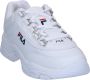 Fila Matte Oppervlak Lage Top Sneakers White Dames - Thumbnail 11