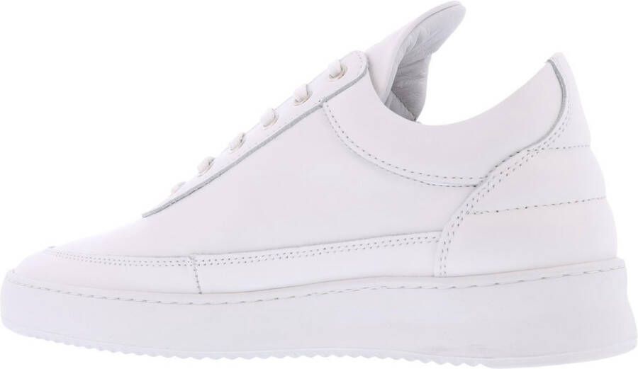 Filling Pieces Witte leren sneakers Klassieke stijl White Heren