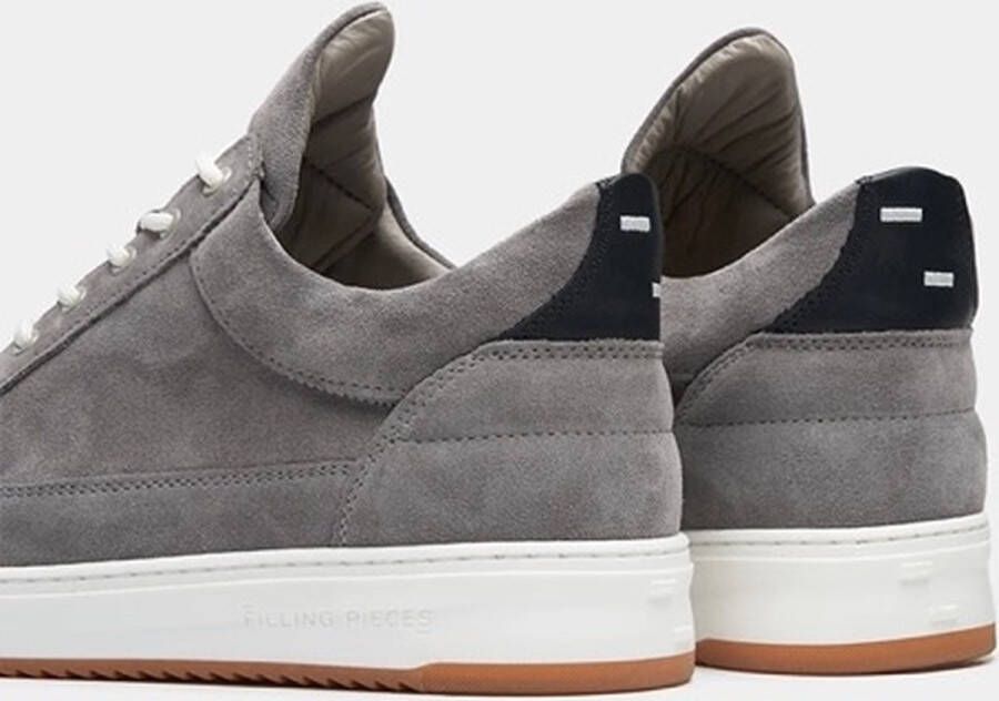 Filling Pieces Grijze Suède Lage Top met Rimpelontwerp Gray Heren - Foto 2