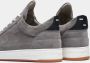 Filling Pieces Grijze Suède Lage Top met Rimpelontwerp Gray Heren - Thumbnail 2