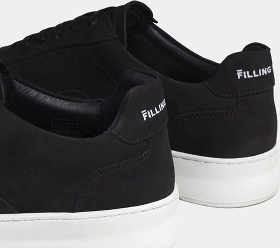 FILLING PIECES Lage Sneakers Heren Mondo 2.0 Nub Maat: 44 Materiaal: Nubuck Kleur: Zwart