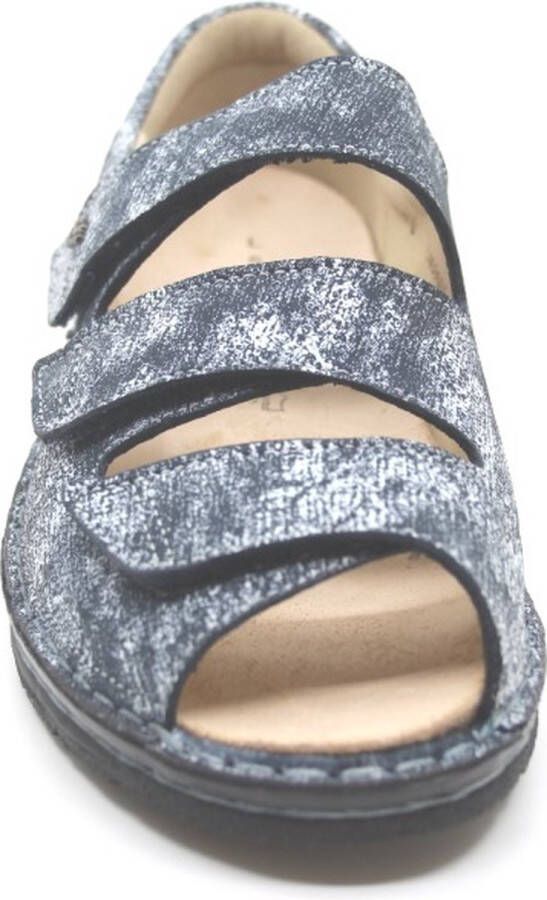 FinnComfort Finn Comfort ISCHIA 02106-730046 Blauw combi dames sandalen met dichte hiel