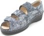 FinnComfort Finn Comfort ISCHIA 02106-730046 Blauw combi dames sandalen met dichte hiel - Thumbnail 3