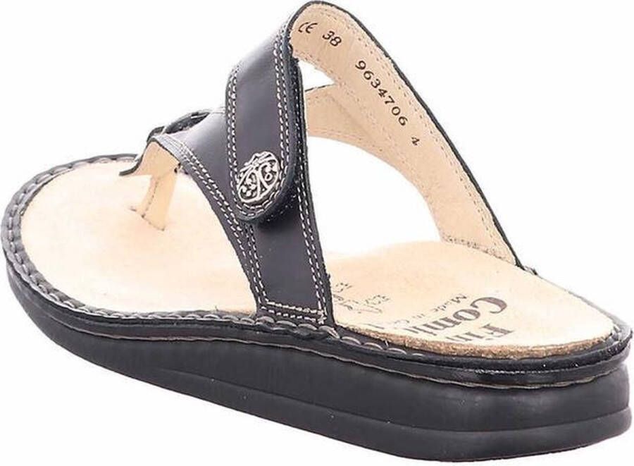 FinnComfort Alexandria S zwarte teenslipper