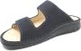 FinnComfort Finn Comfort RAB 01544-049413 Blauwe heren slippers met klittenband sluiting en uitneembaar voetbed - Thumbnail 4