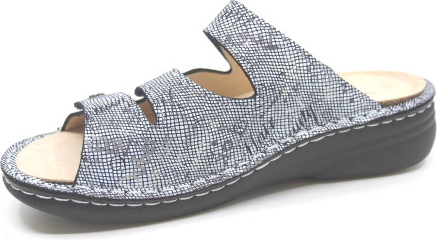 FinnComfort Grenada 02640 Words blue slipper Finn comfort Kleur Blauw)