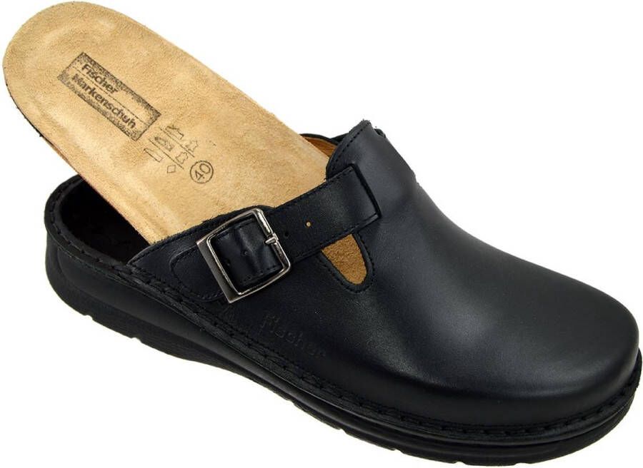 Fischer -Heren zwart pantoffels & slippers