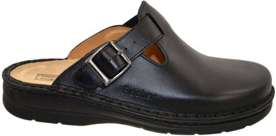 Fischer -Heren zwart pantoffels & slippers