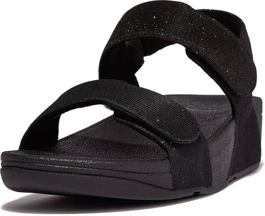 Fit Flop Fitflop Lulu Adjustable Shimmerlux B-st Sandalen Zwart Vrouw