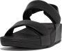 Fit Flop Fitflop Sandaal Lulu Adjustable Leather Back-Strap Sandals Zwart - Thumbnail 13