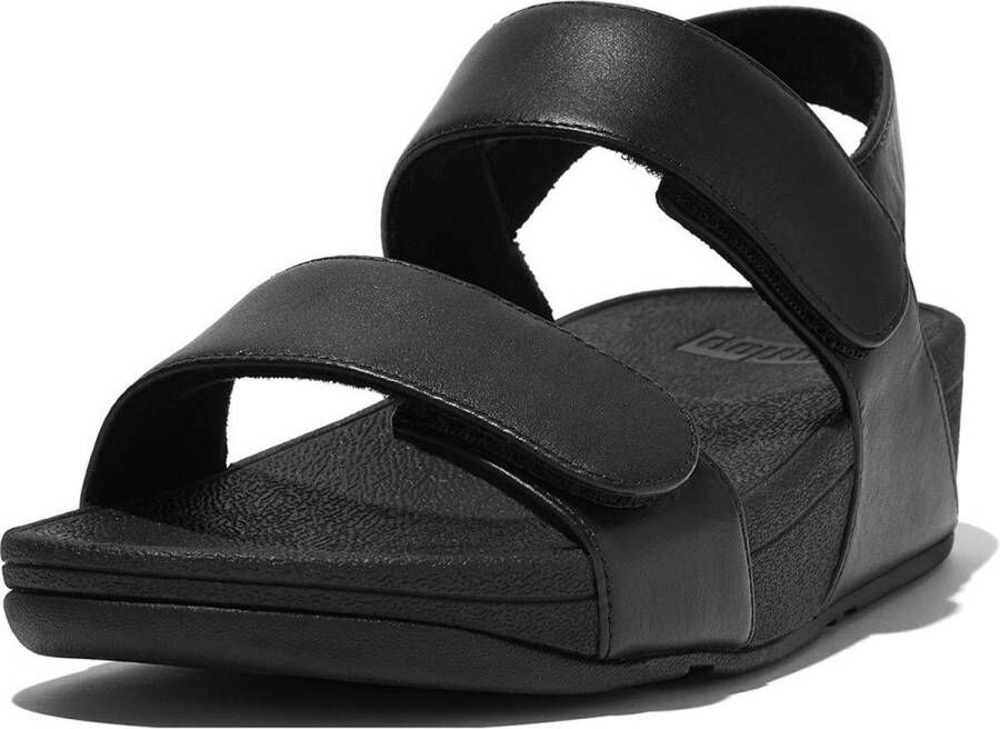 Fit Flop Fitflop Sandaal Lulu Adjustable Leather Back-Strap Sandals Zwart