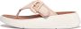 FitFlop F-Mode Buckle Canvas Flatform Toe-Post Sandals ROZE - Thumbnail 2