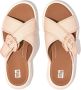 FitFlop F-Mode Buckle Canvas Flatform Cross Slides ROZE - Thumbnail 3