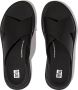 FitFlop F-Mode Leather Flatform Cross Slides ZWART - Thumbnail 4