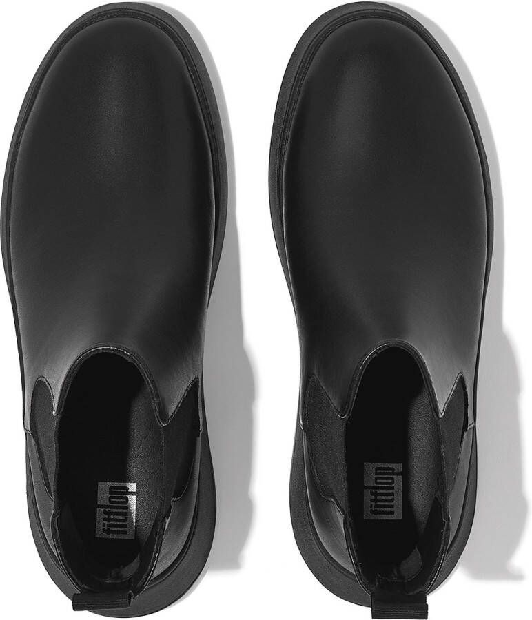 FitFlop F-mode Leather Laarzen Zwart Vrouw