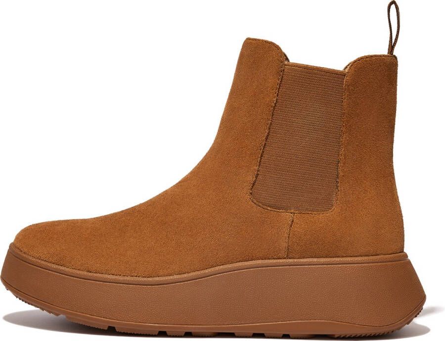 FitFlop F-Mode Suede Flatform Chelsea Boots BRUIN