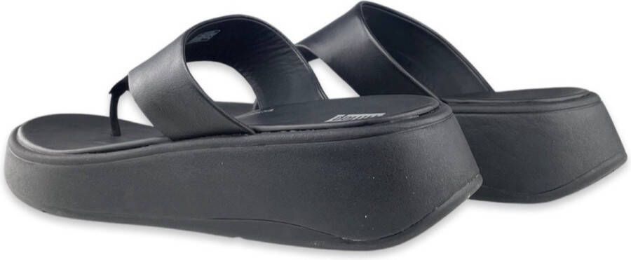 FitFlop F-mode Toe-post Sandalen Zwart Vrouw